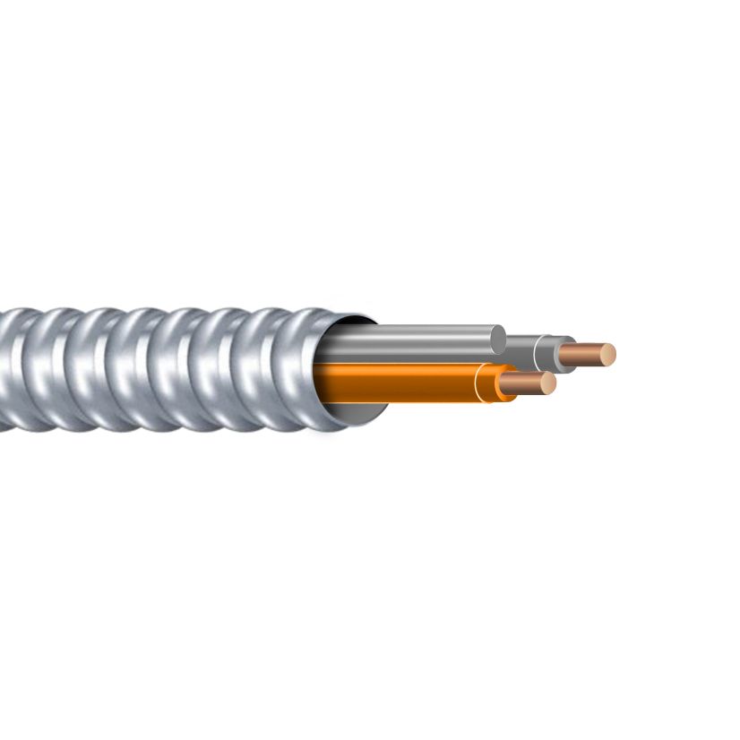 MCAP Cable - Solid, Orange/Gray, 12/2, 250 Feet  Spooled